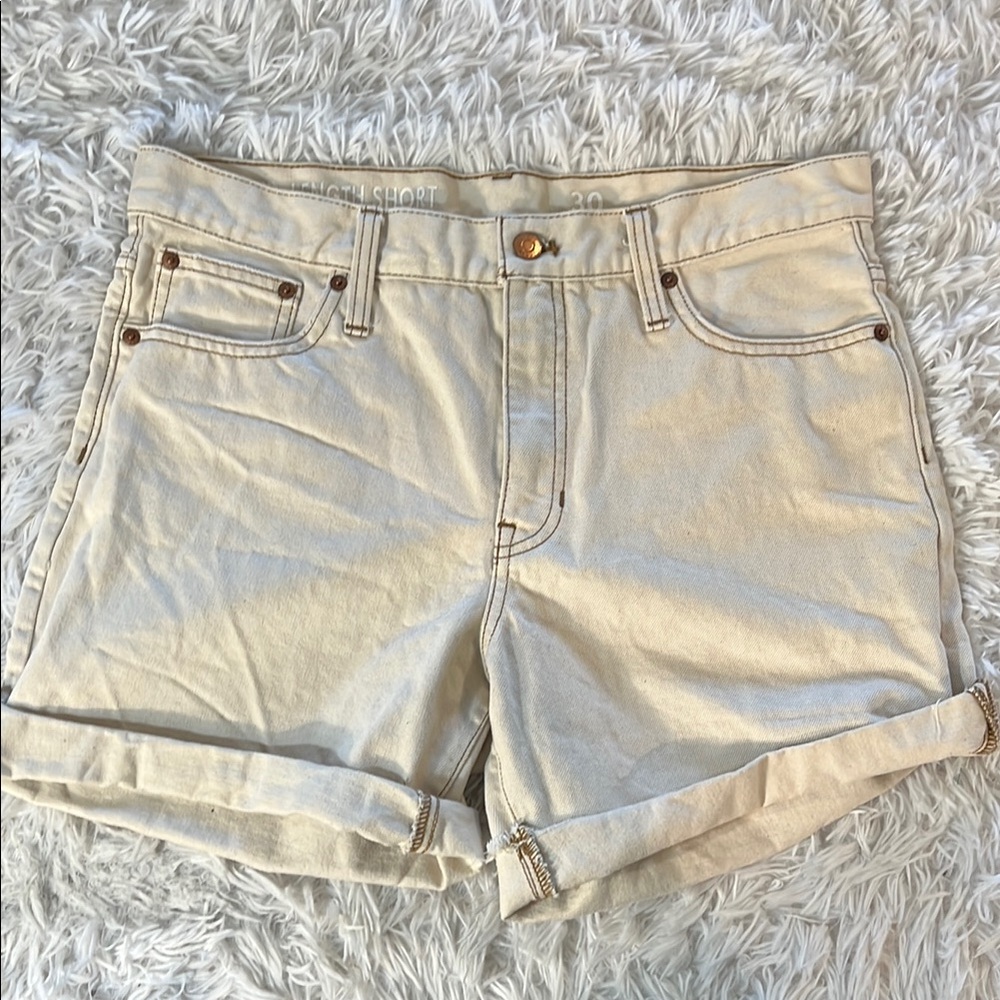 J crew mid length shorts 30